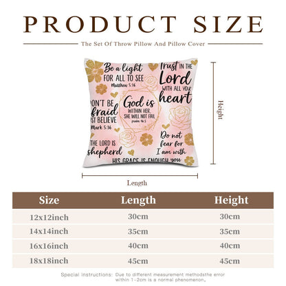 He Is Within Her Christian Throw Pillow - ClaimedbyGodDesigns
