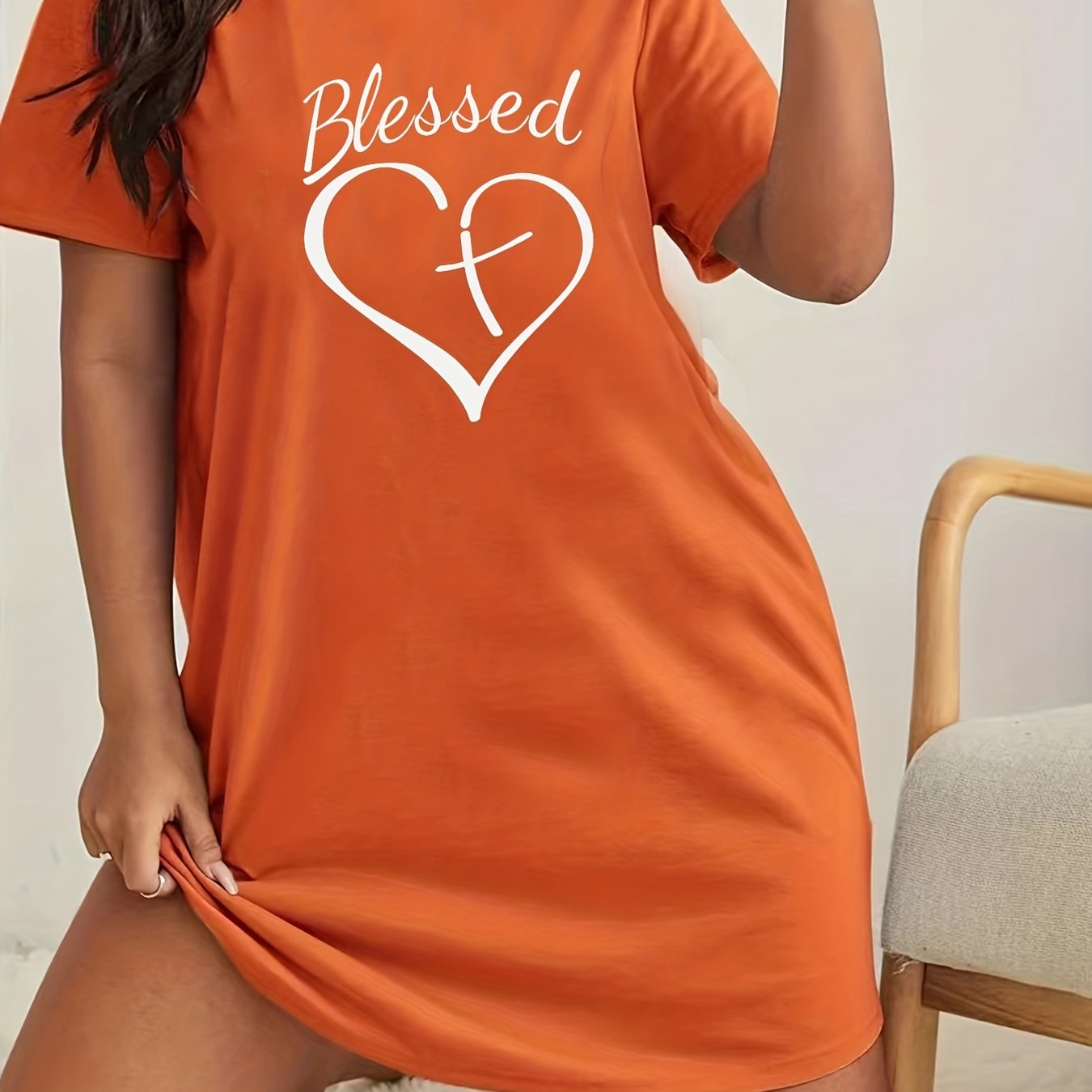 Blessed Plus Size Women's Christian Pajamas claimedbygoddesigns