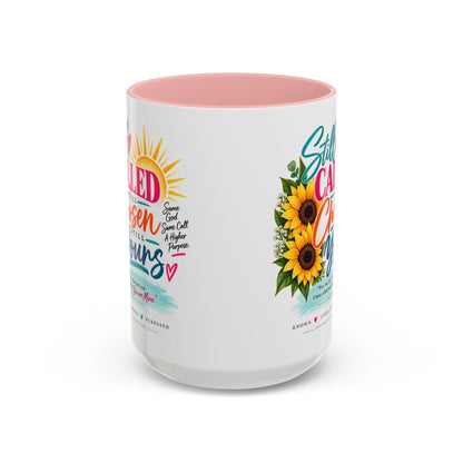 Still Called Still Chosen Inspirational Called By Name Coffee Mug with Sunflowers