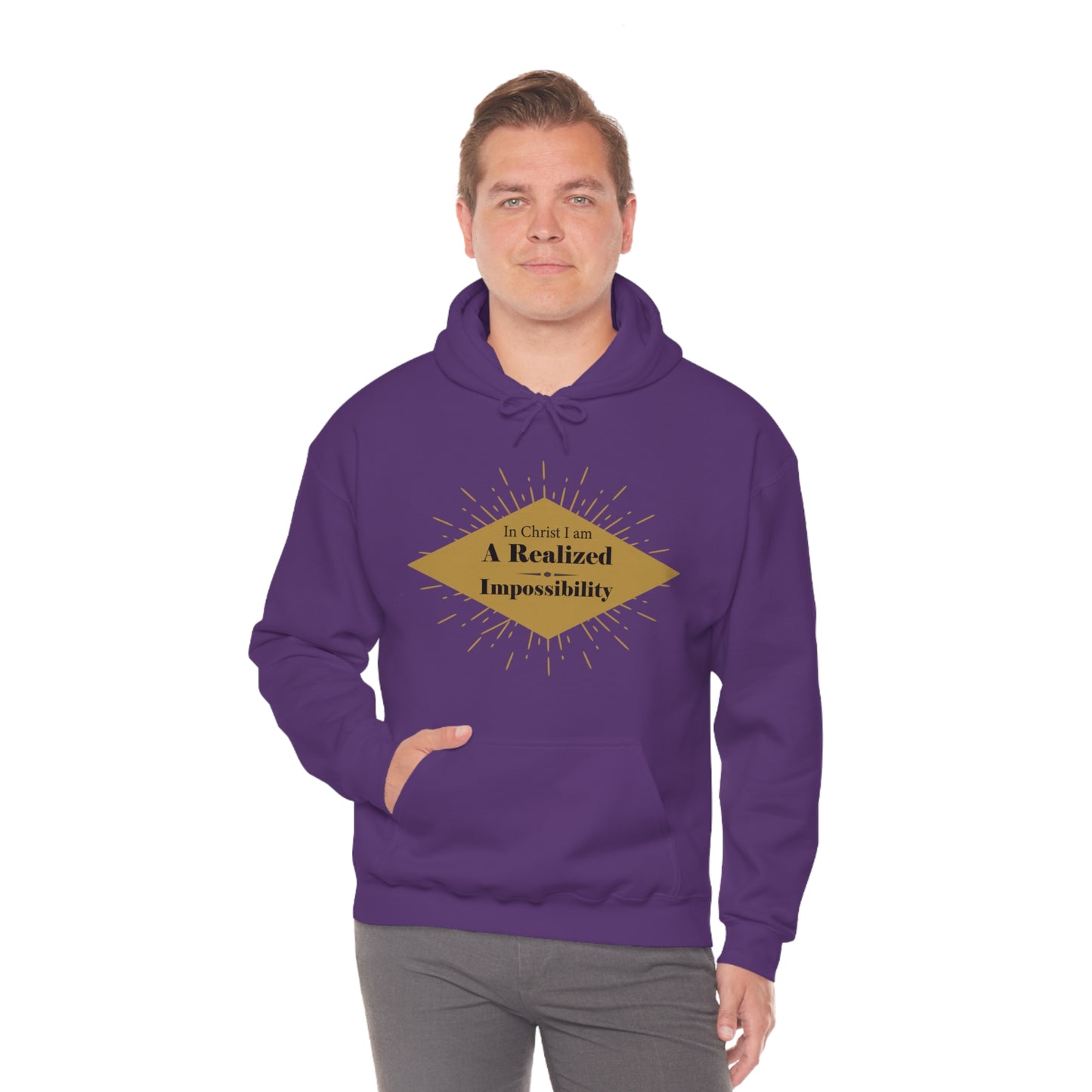 In Christ I Am A Realized Impossibility Unisex Hooded Sweatshirt