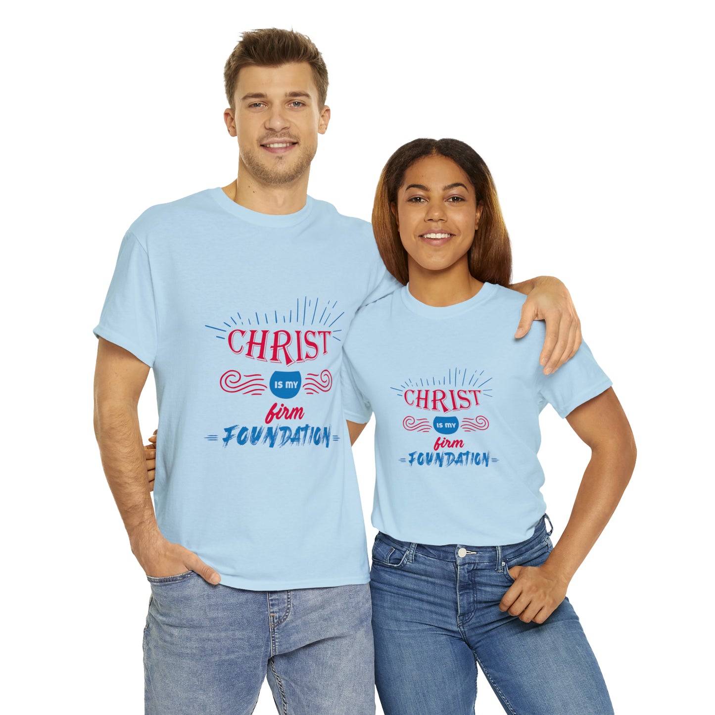 Christ Is My Firm Foundation Unisex Heavy Cotton Tee