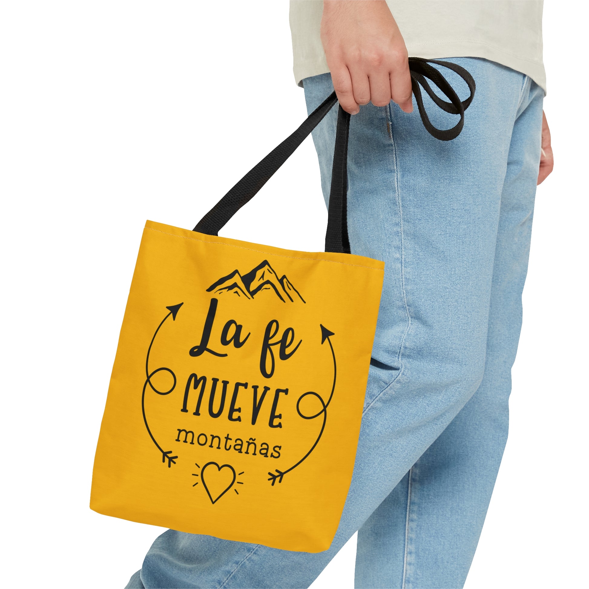 LA FE MUEVE MONTANAS Christian SPANISH Tote Bag Printify