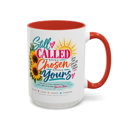Still Called Still Chosen Inspirational Called By Name Coffee Mug with Sunflowers