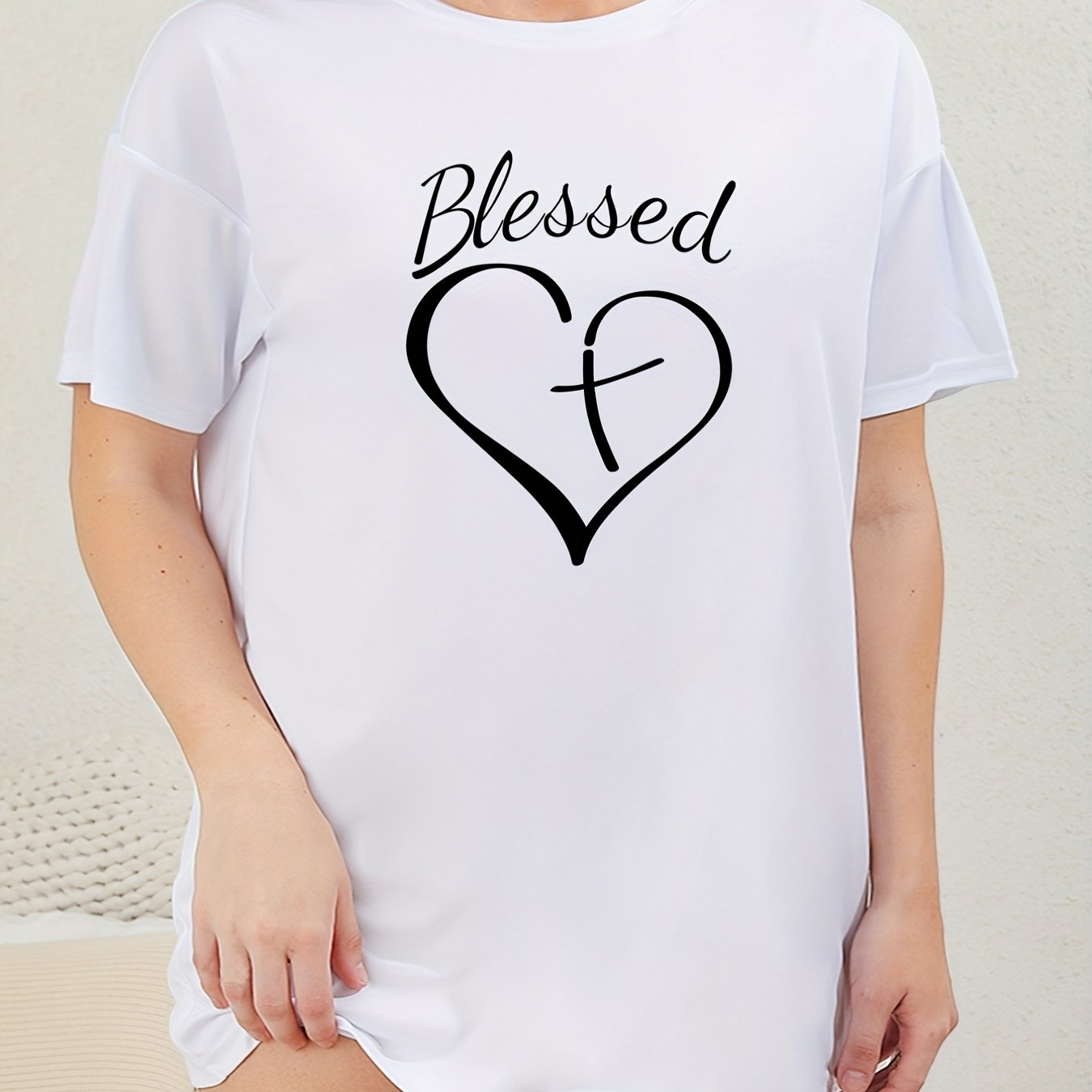 Blessed Plus Size Women's Christian Pajamas claimedbygoddesigns