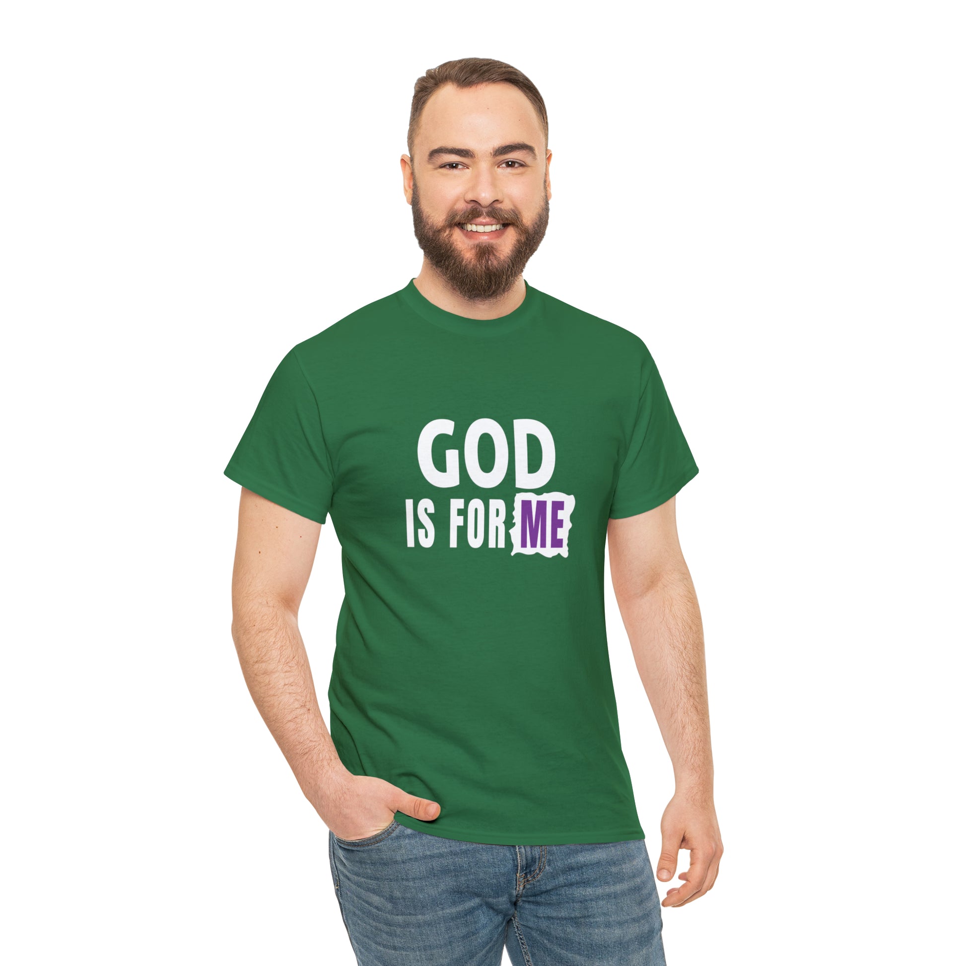 God Is For Me Unisex Heavy Cotton Tee Printify