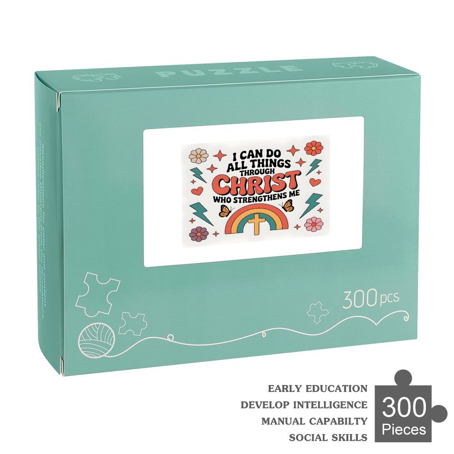 I Can Do All Things Christian  Horizontal Wooden Puzzle