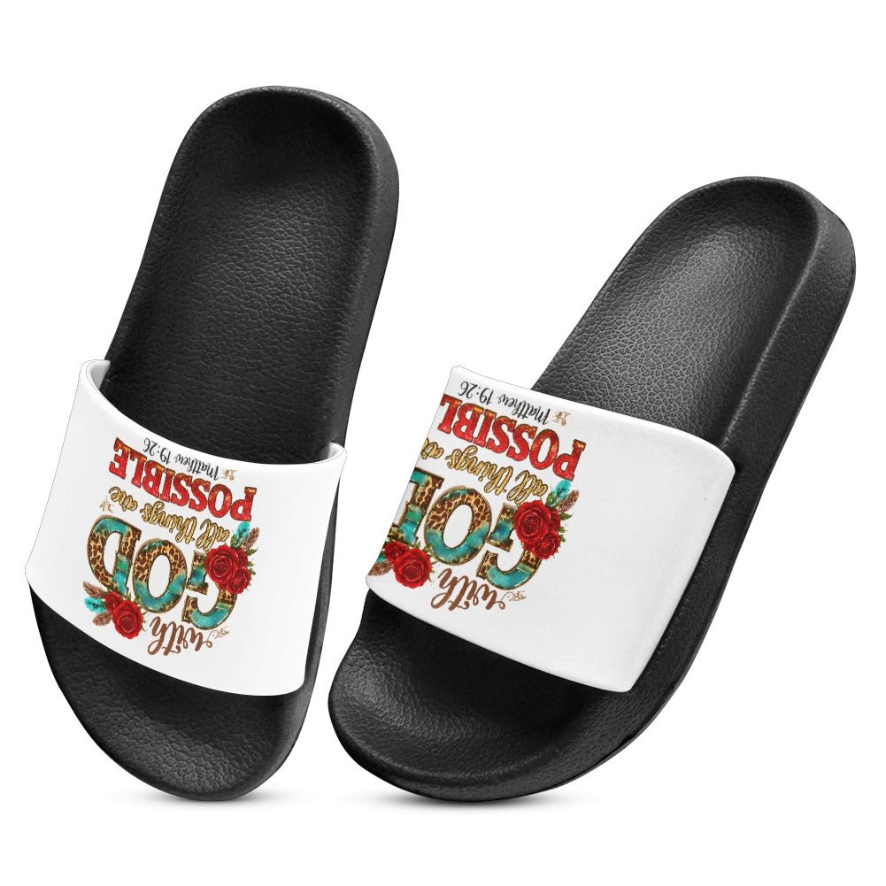 All Things Are Possible Christian Children’s Sandals - ClaimedbyGodDesigns