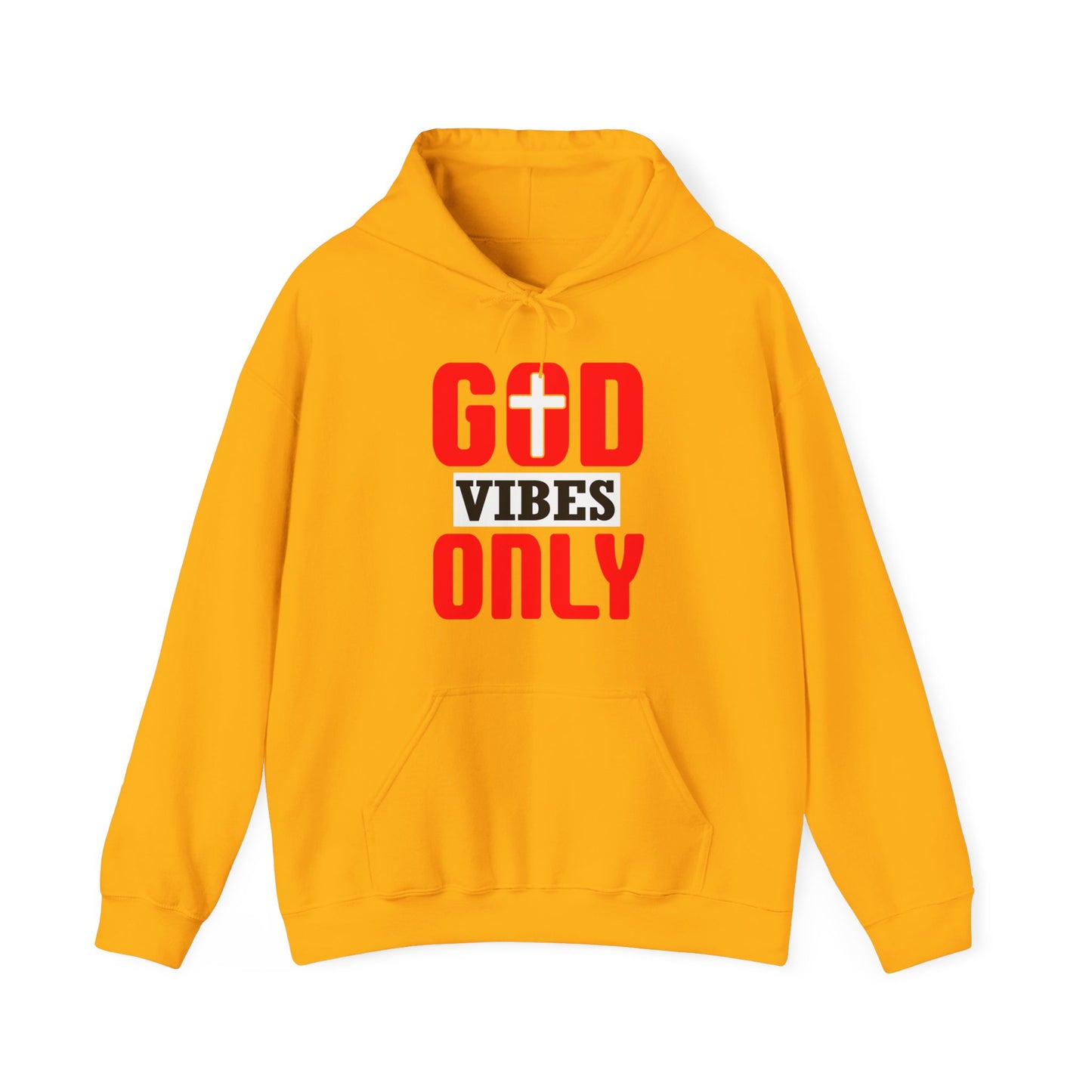 God Vibes Only Unisex Christian Hooded Pullover Sweatshirt