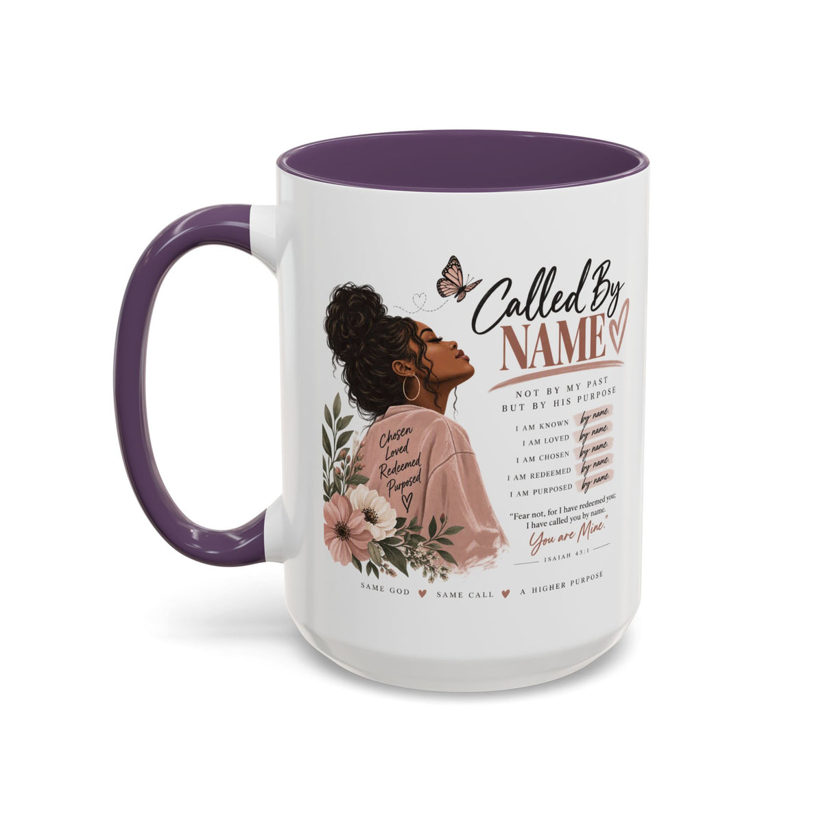 Called By Name Coffee Mug — Inspirational Christian Gift for Her (11/15oz)