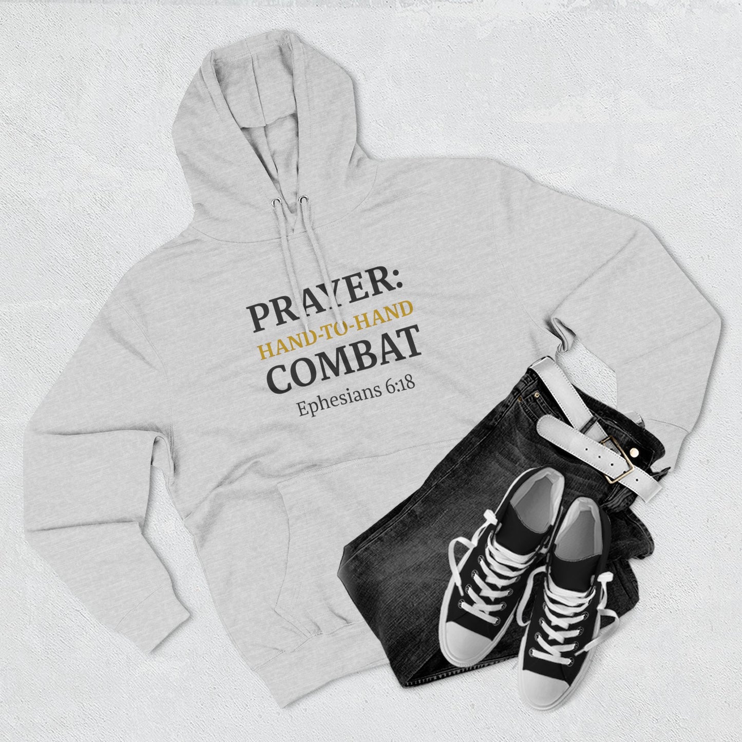 Inspirational Prayer Hoodie, Fleece Hoodie for Faith, Christian Gift, Casual Wear, Comfortable Style, Spiritual Quote Clothing - ClaimedbyGodDesigns
