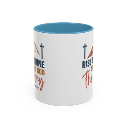Christian Ceramic Mug - Give Him The Glory Accent Coffee Mug (11, 15oz)