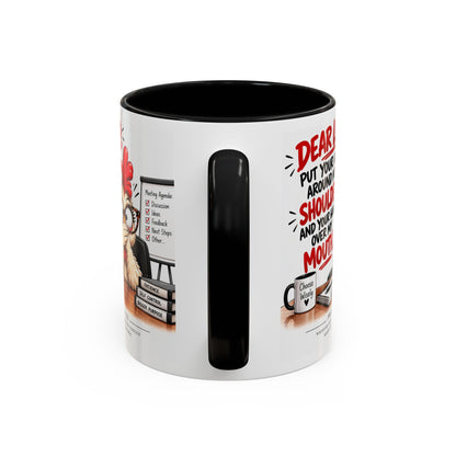 Christian Coffee Mug — "Dear Lord, Put Your Arm Around My Shoulder" Inspirational Ceramic Mug