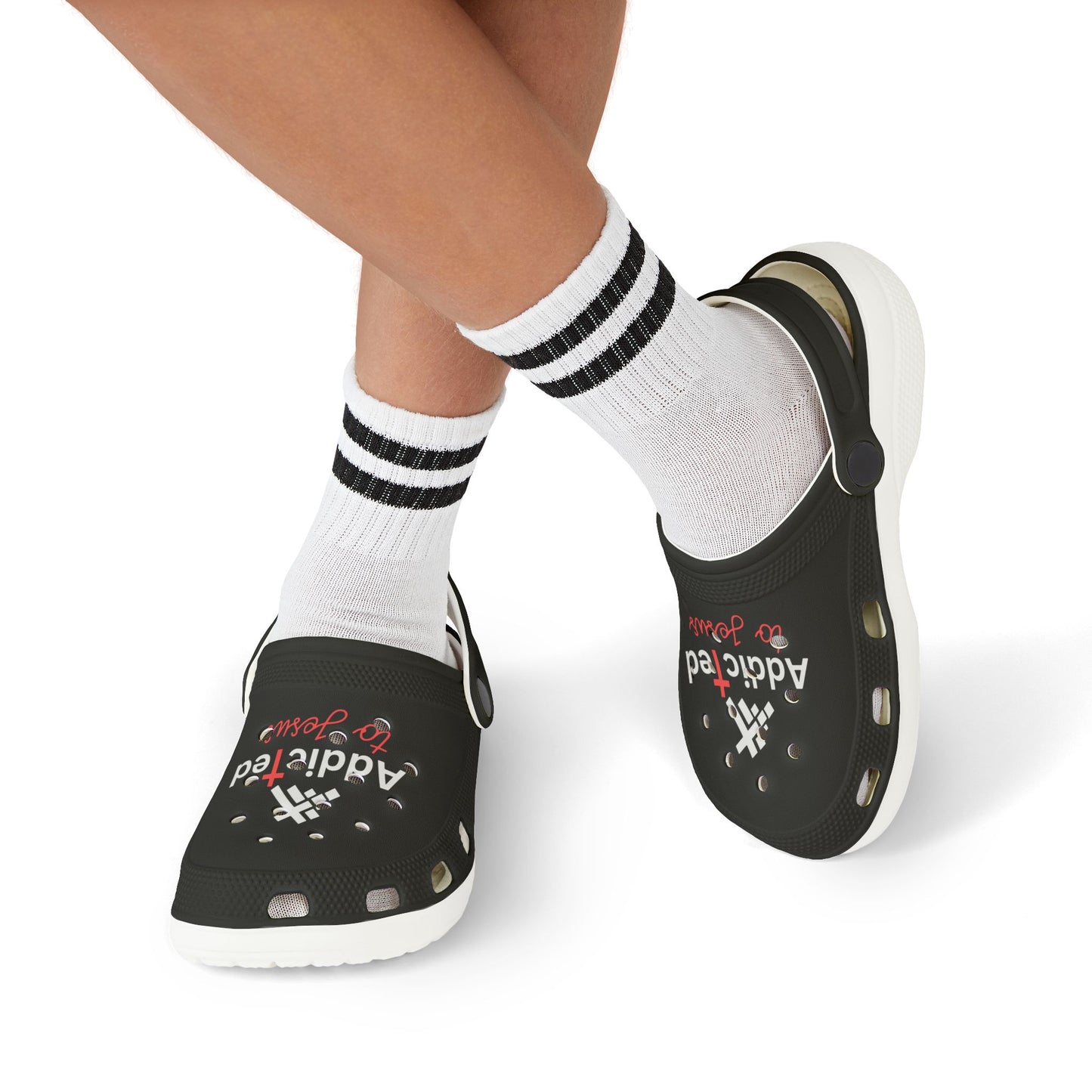 Kid's EVA Foam Clogs - Addicted To Jesus Design