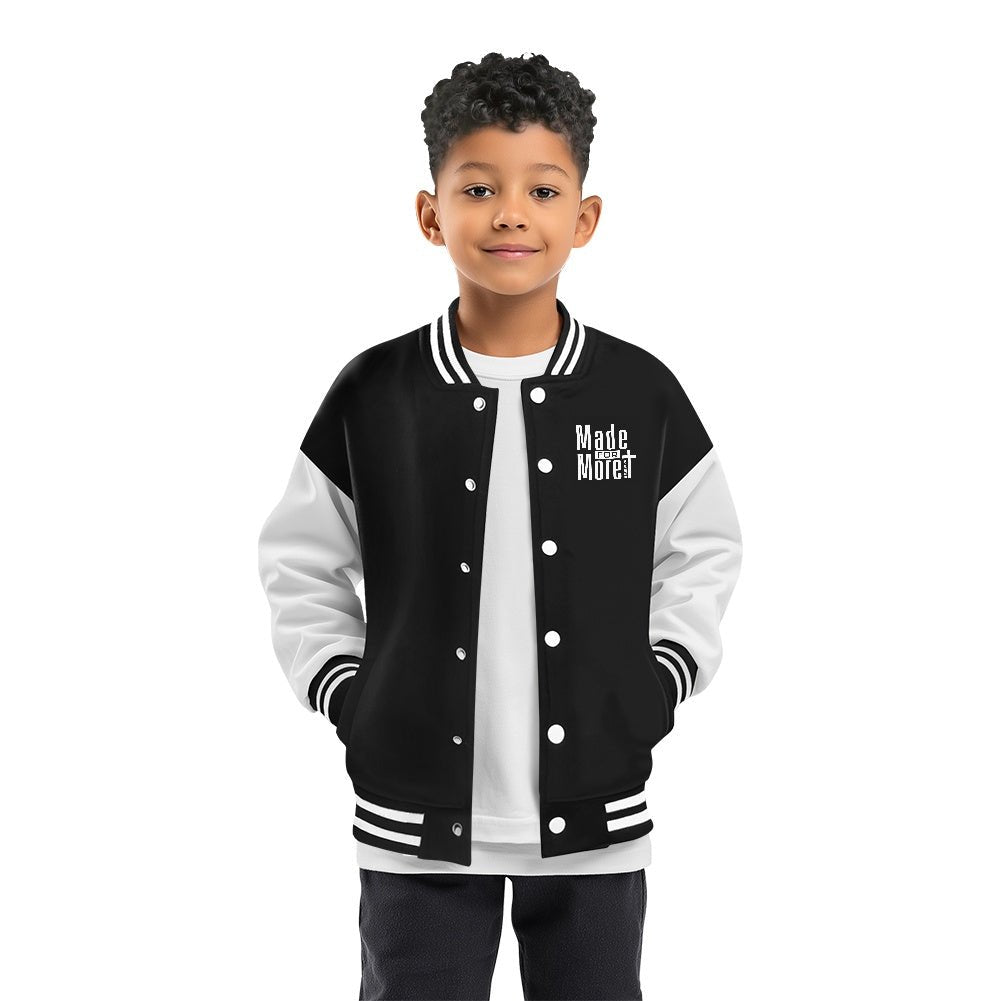 Made for More Christian Children's Letterman Jacket - ClaimedbyGodDesigns