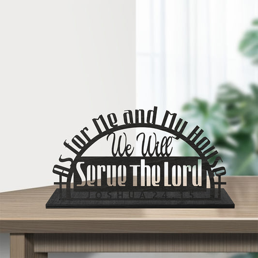 1pc As For Me And My House We Will Serve The Lord Christian Room Desk Office Decor, claimedbygoddesigns
