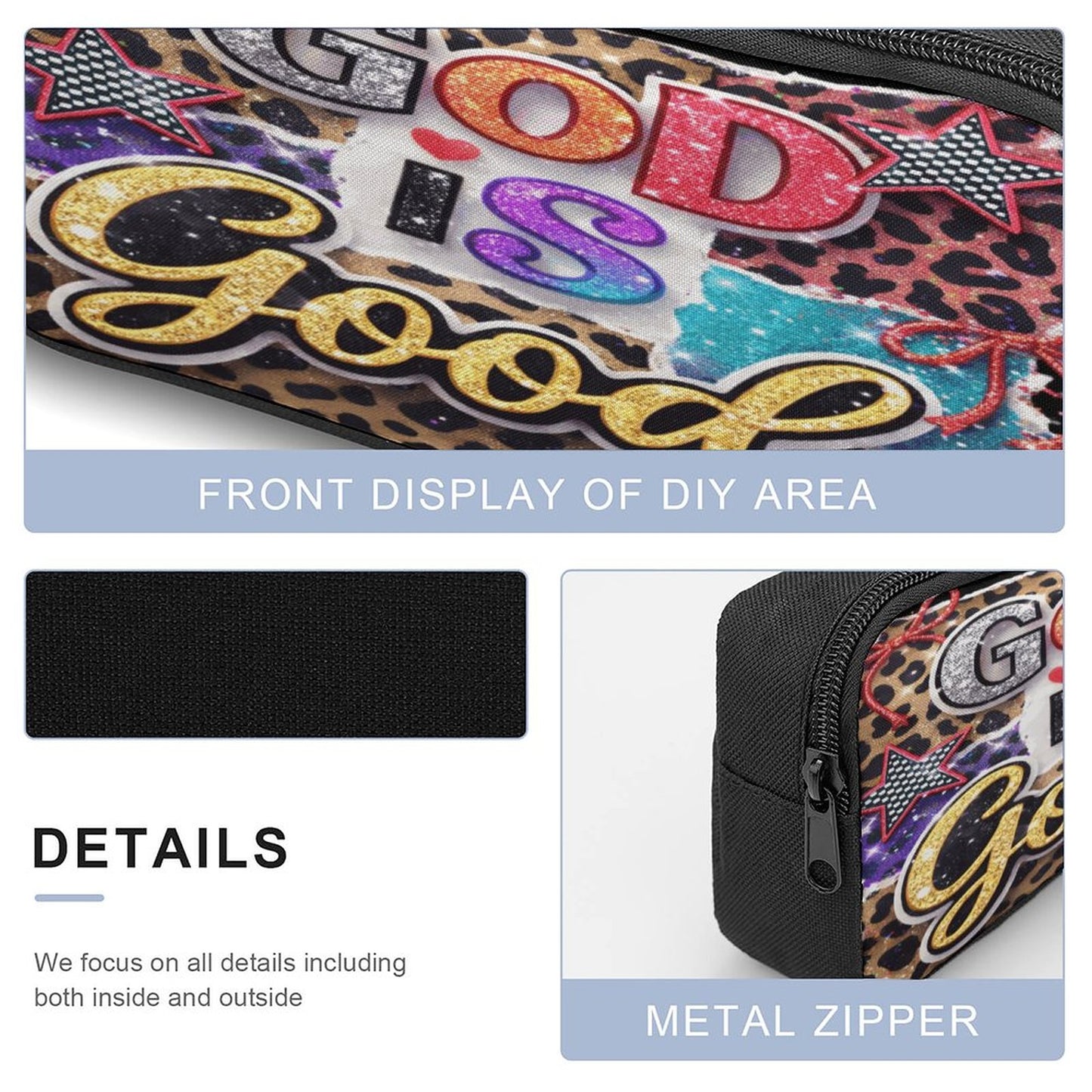 God Is Good 3 PCS Christian Set (Backpack, Lunch Bag and Pencil Case) - ClaimedbyGodDesigns