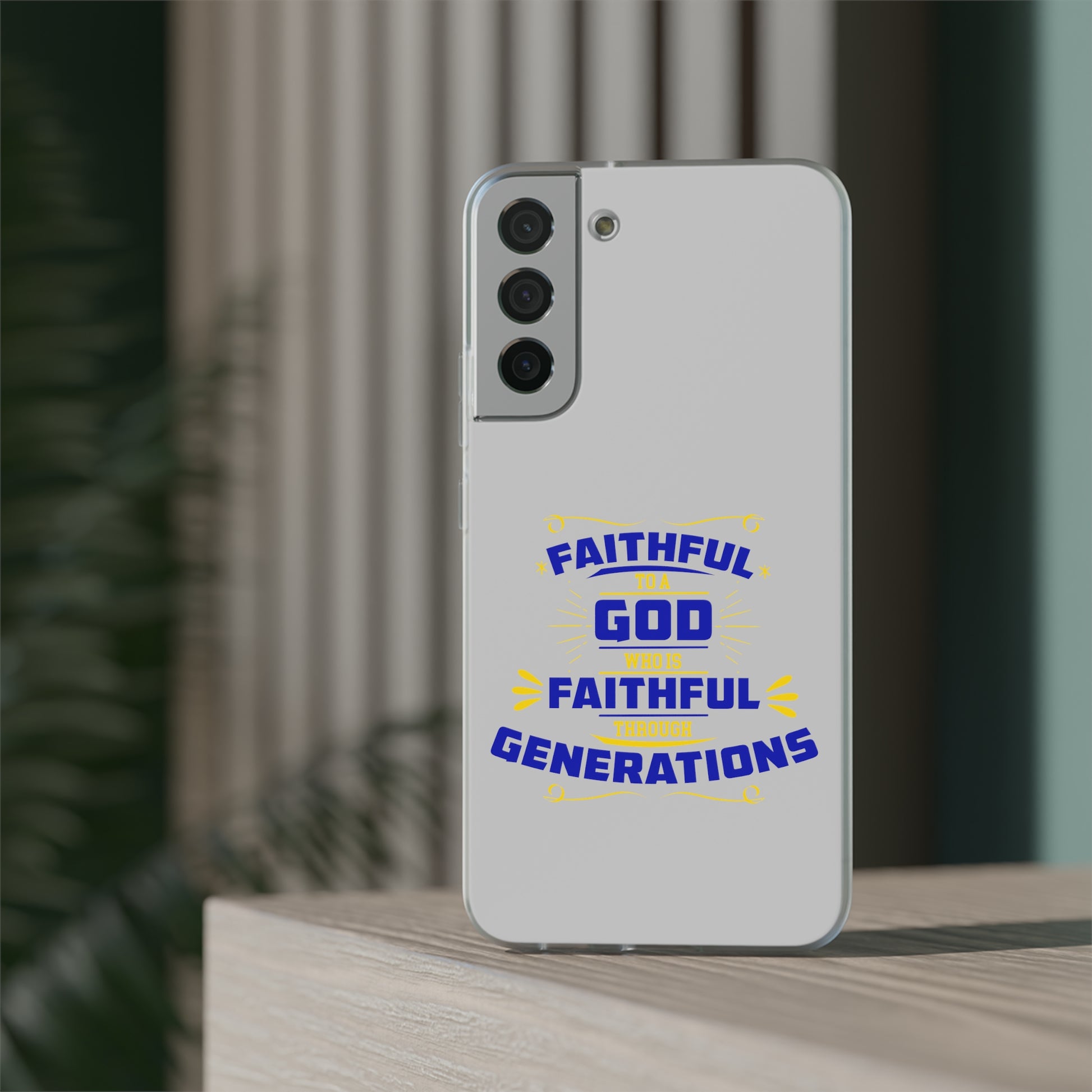 Faithful To A God Who Is Faithful Through Generations Flexi Phone Case Printify