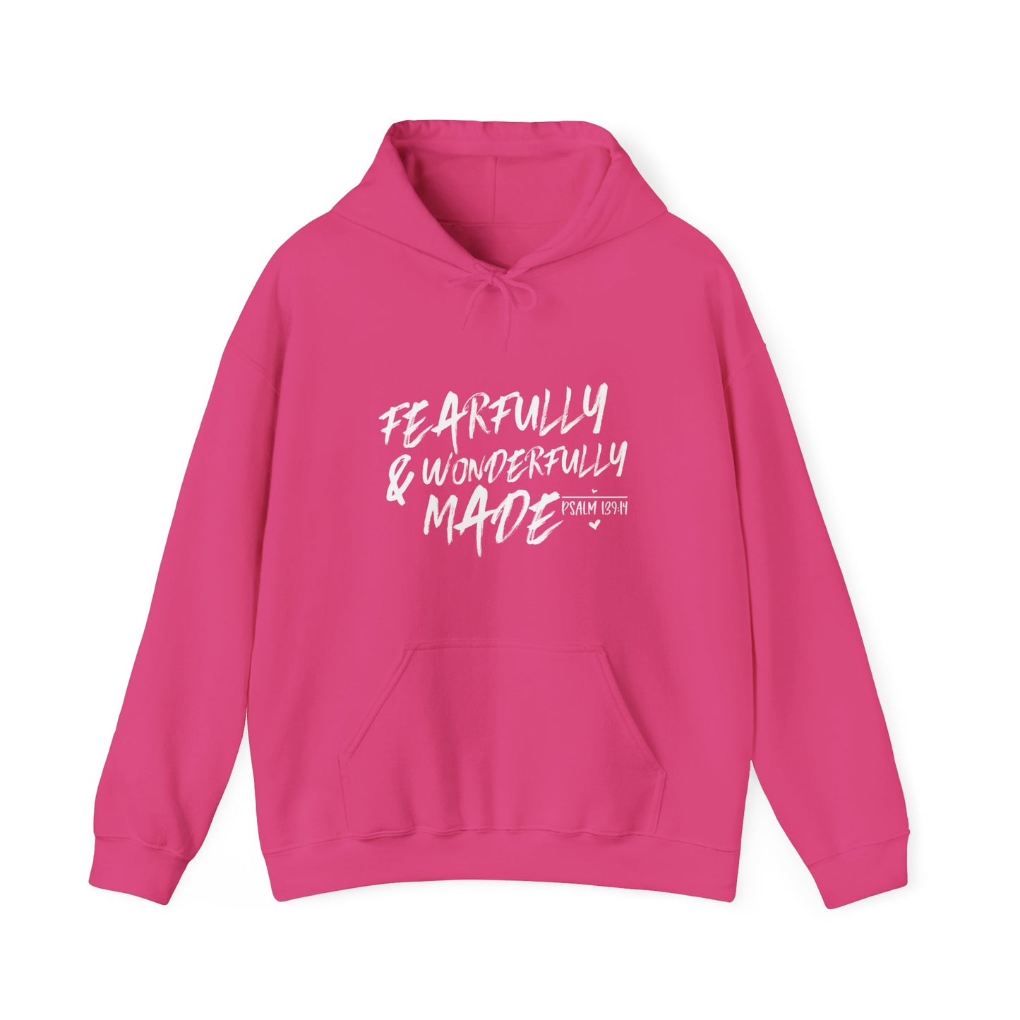 Fearfully And Wonderfully Made Christian Unisex Hooded Pullover Sweatshirt