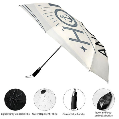 Hope Anchored In Faith Christian 2-Fold Automatic Golf Umbrella