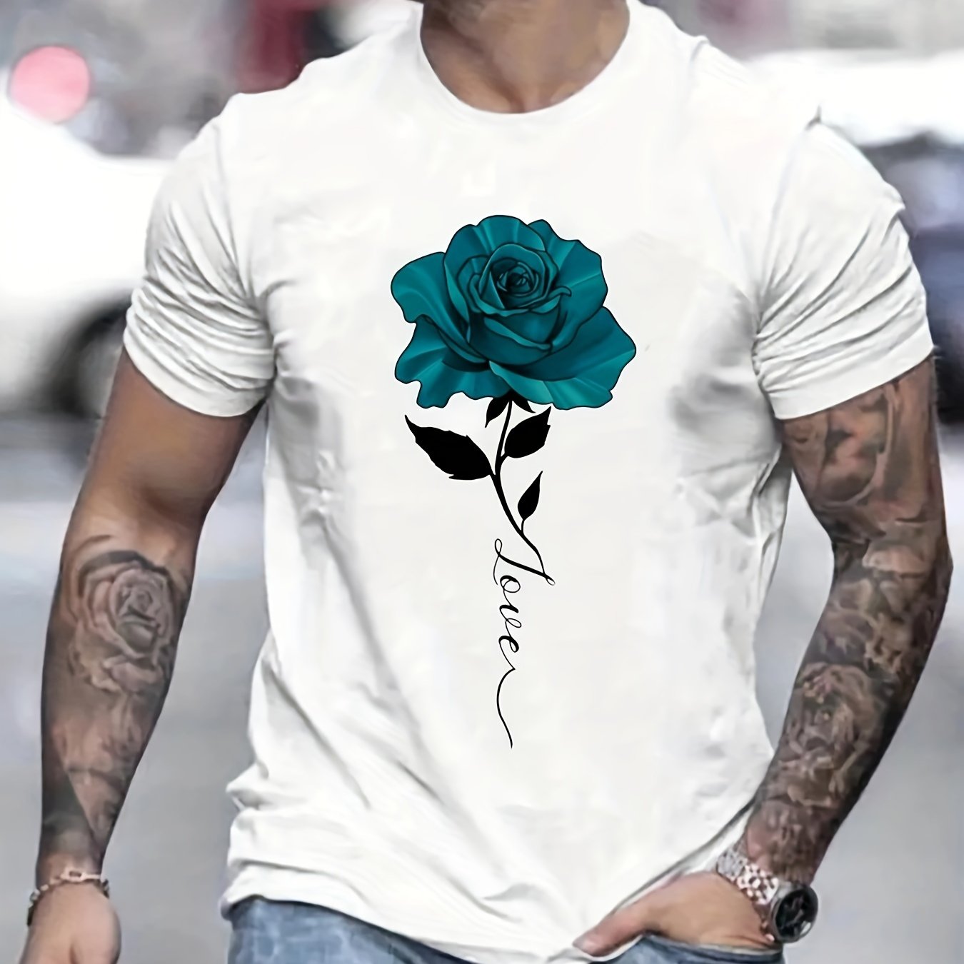 Faith Hope Love Men's Christian T-shirt claimedbygoddesigns