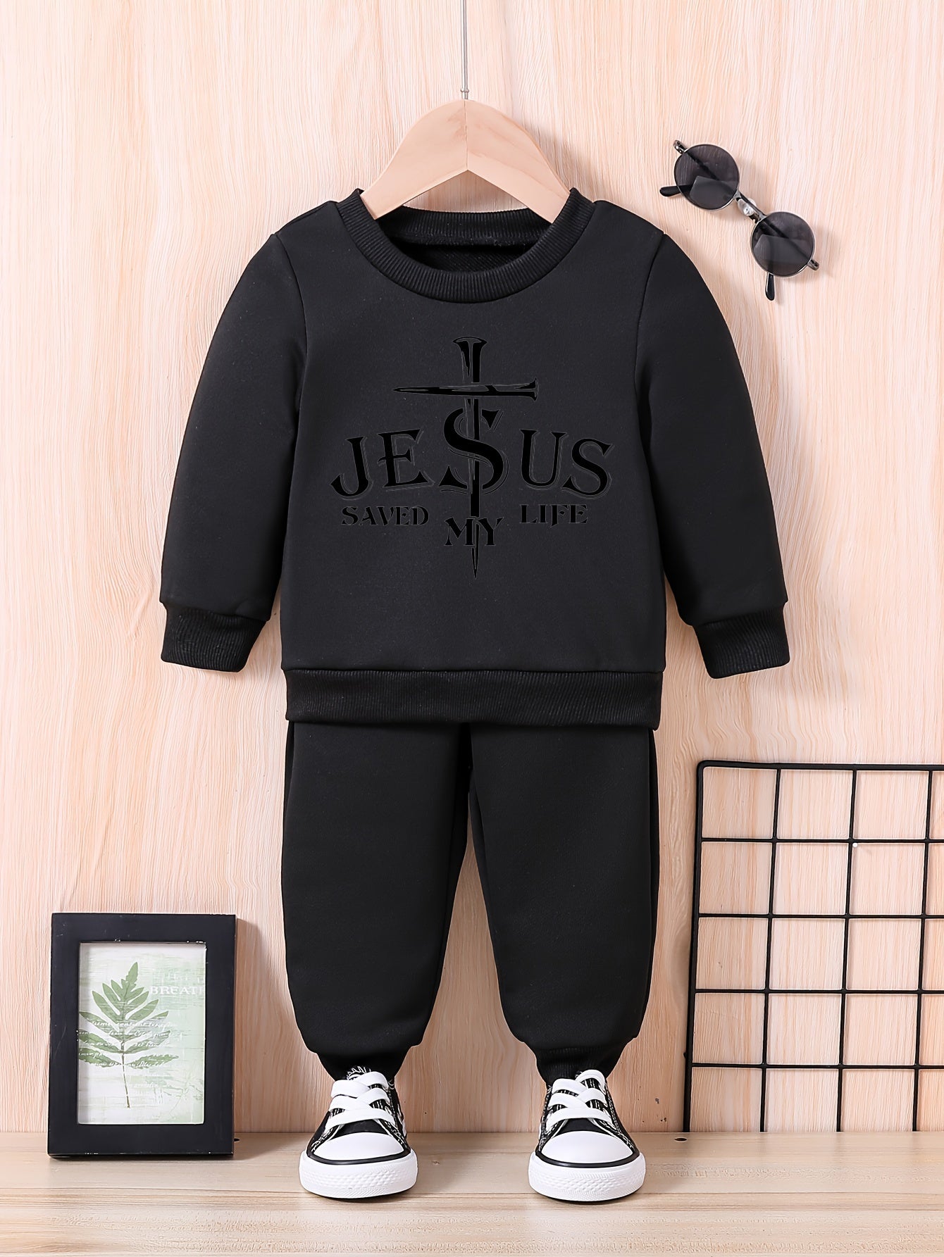 JESUS SAVED MY LIFE Christian Toddler Casual Outfit claimedbygoddesigns