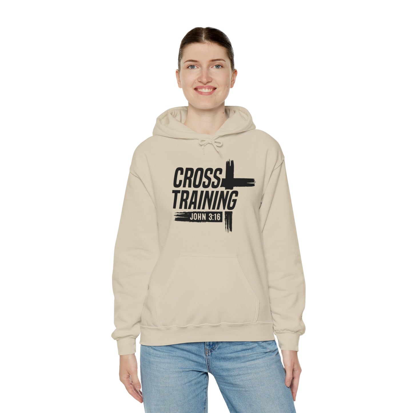 Cross Training Unisex Christian Hooded Pullover Sweatshirt