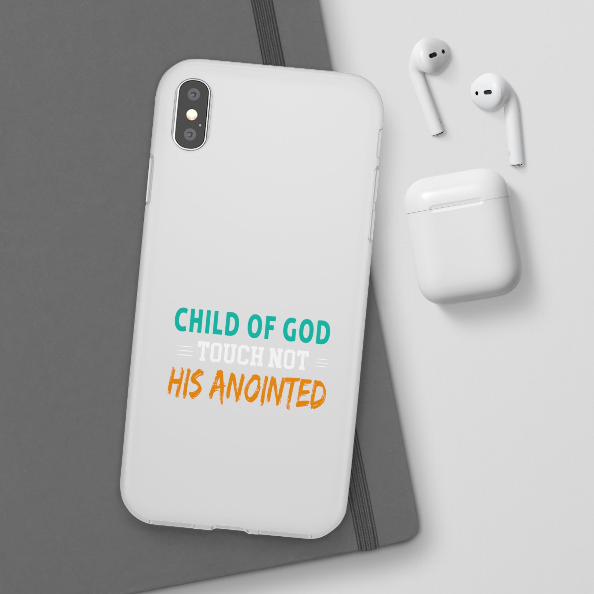 Child Of God Touch Not His Anointed Christian Flexi Phone Case Printify