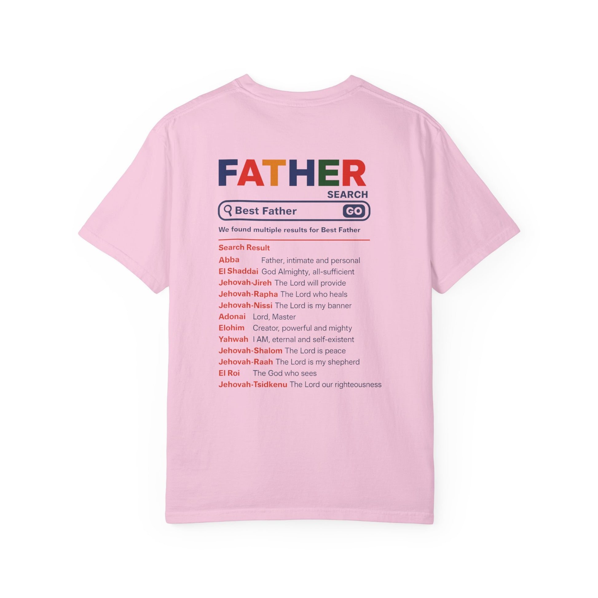 Best Father Garment - Dyed T-Shirt, Funny Dad Tee, Personalized Gift for Father's Day, Trendy Father's Day T-Shirt, Parenting Humor - ClaimedbyGodDesigns