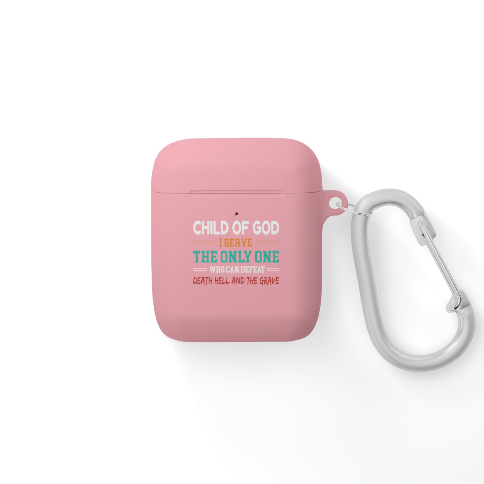 Child Of God I Serve The Only One Who Can Defeat Death Hell And The Grave Christian Airpod / Airpods Pro Case cover Printify