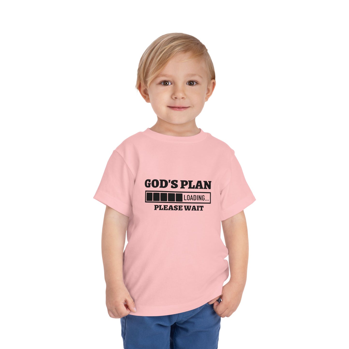 God's Plan Loading Please Wait Christian Toddler T-Shirt