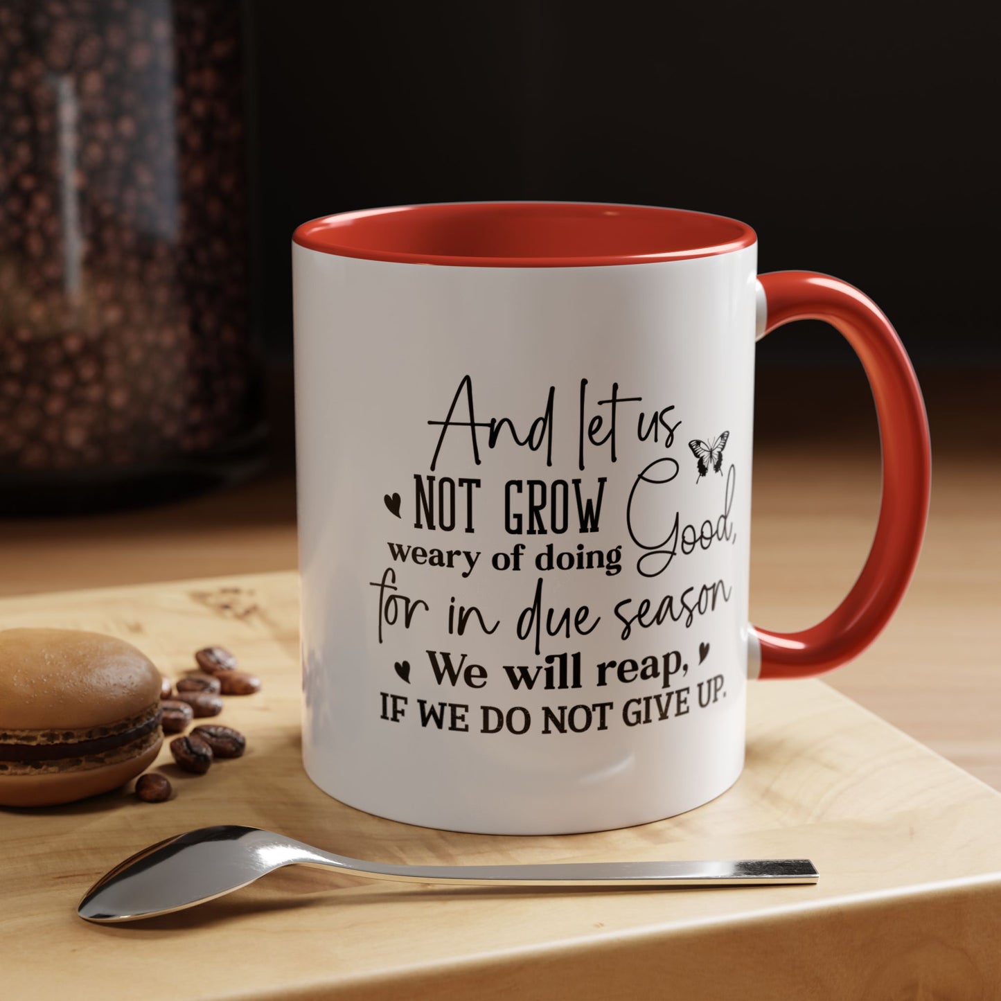 Christian Ceramic Mug - Due Season Accent Coffee Mug (11, 15oz)