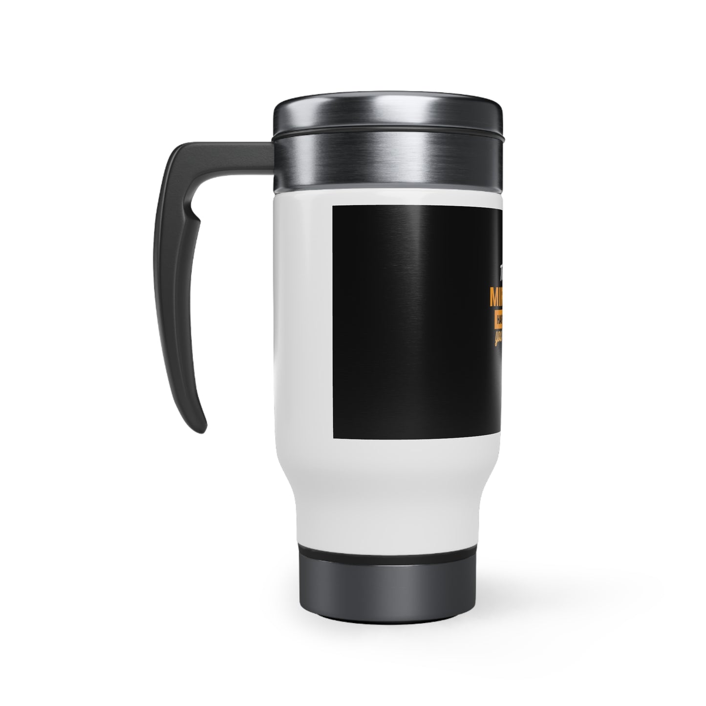 The Best Miracles Happen When You Trust God Travel Mug with Handle, 14oz Printify