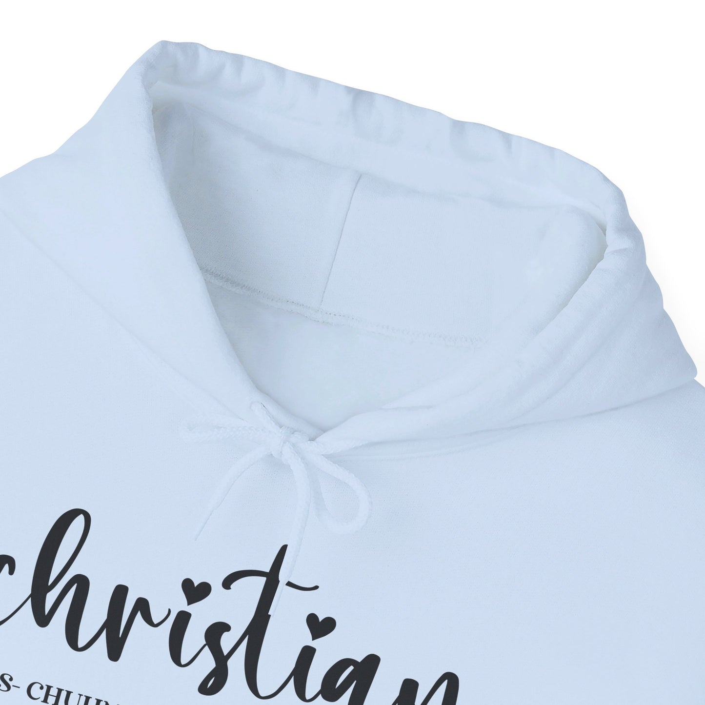 I Am A Christian Follower Of Christ  Unisex Christian Pullover Hooded Sweatshirt