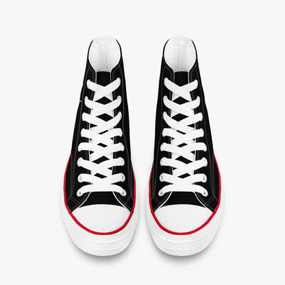 Divinely Coded unisex Christian high-top canvas sneakers, view 2