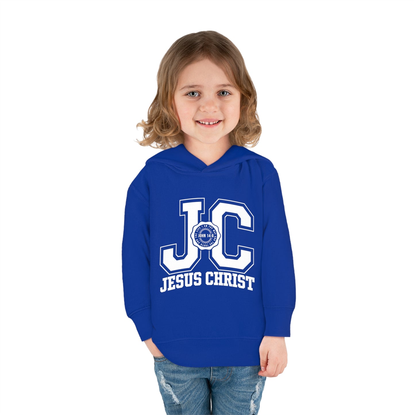 JC Jesus Christ Christian Toddler Pullover Fleece Hooded Sweatshirt