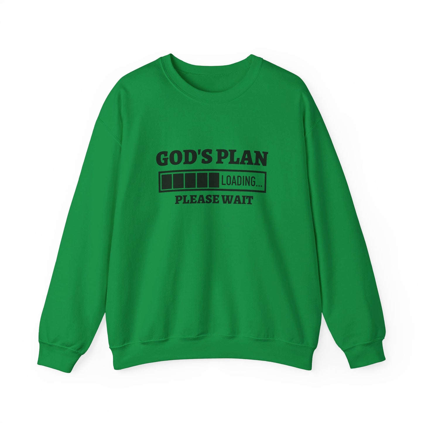 God's Plan Loading Unisex Heavy Blend™ Crewneck Christian Sweatshirt