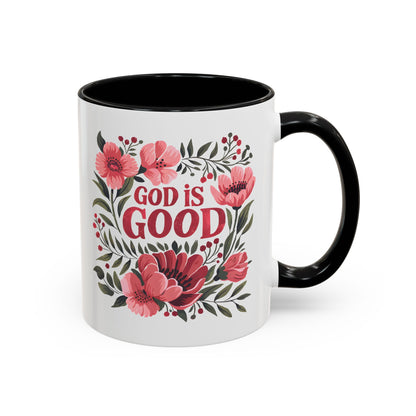 Christian Ceramic Mug- He Is Good Accent Coffee Mug (11, 15oz)