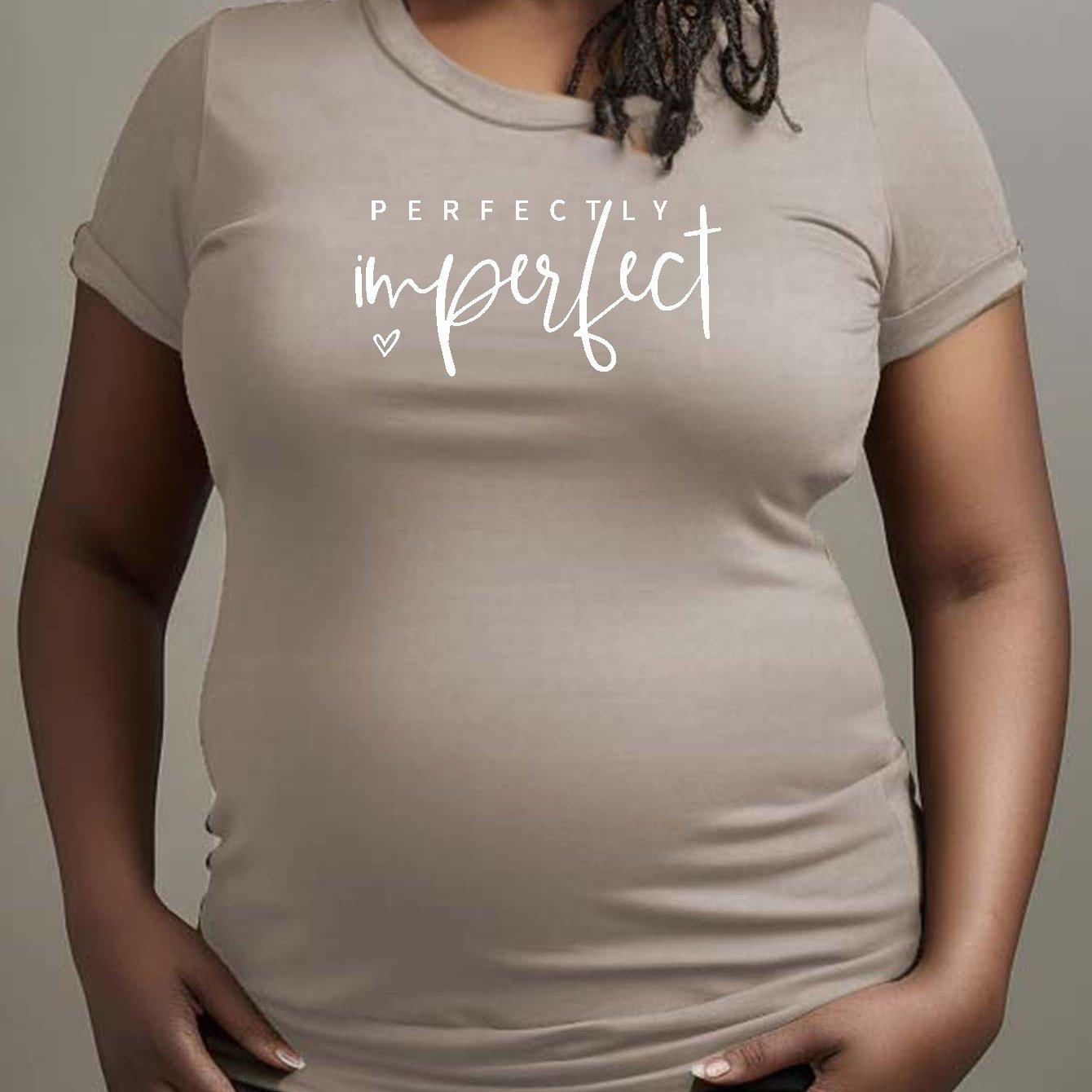 Perfectly Imperfect Women's Christian Maternity T-shirt claimedbygoddesigns