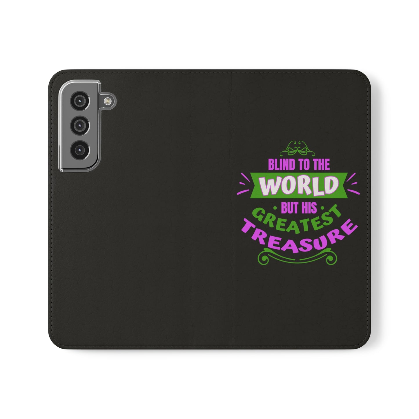 Blind To The World But His Greatest Treasure Phone Flip Cases