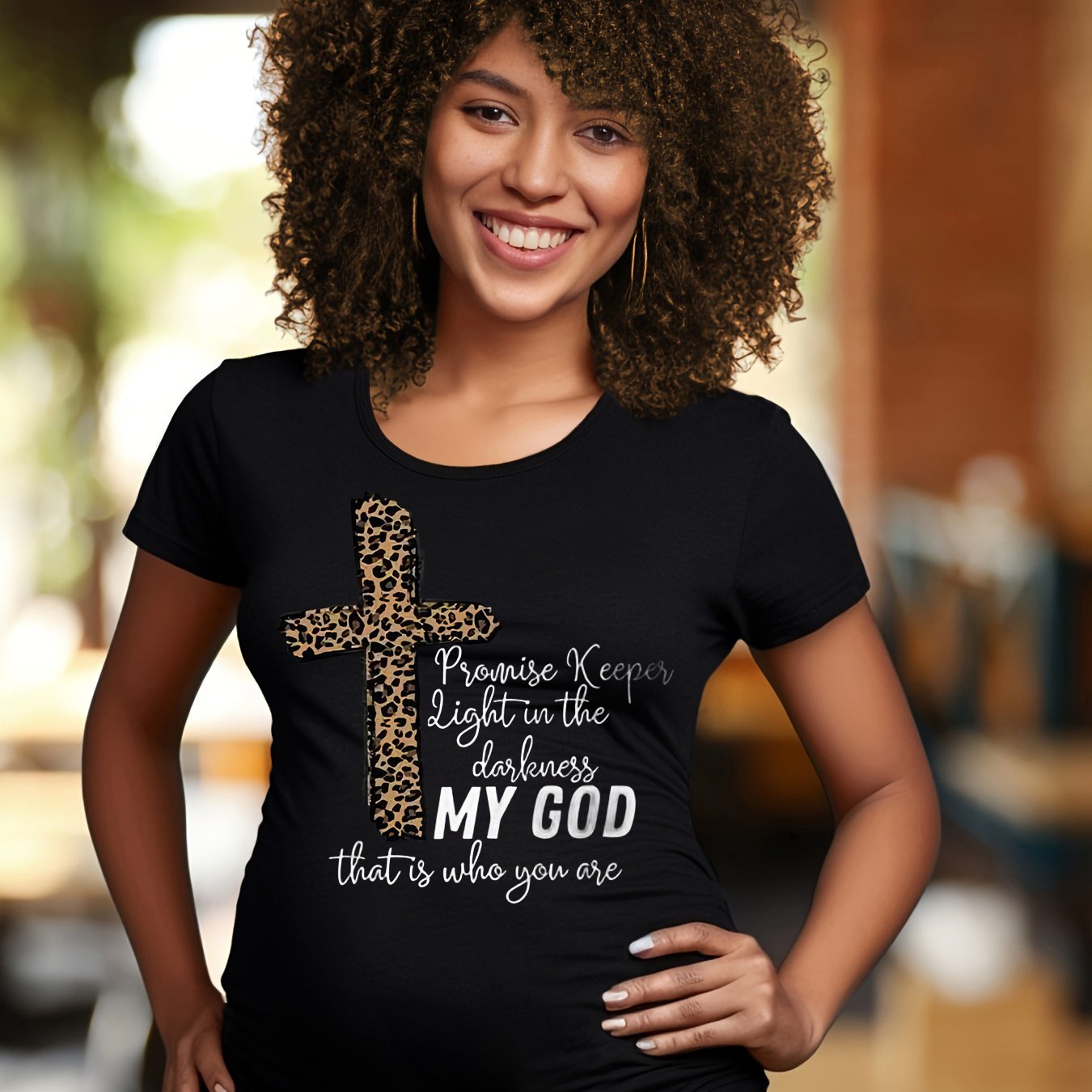 My God That Is Who You Are Women's Christian Maternity T-shirt claimedbygoddesigns