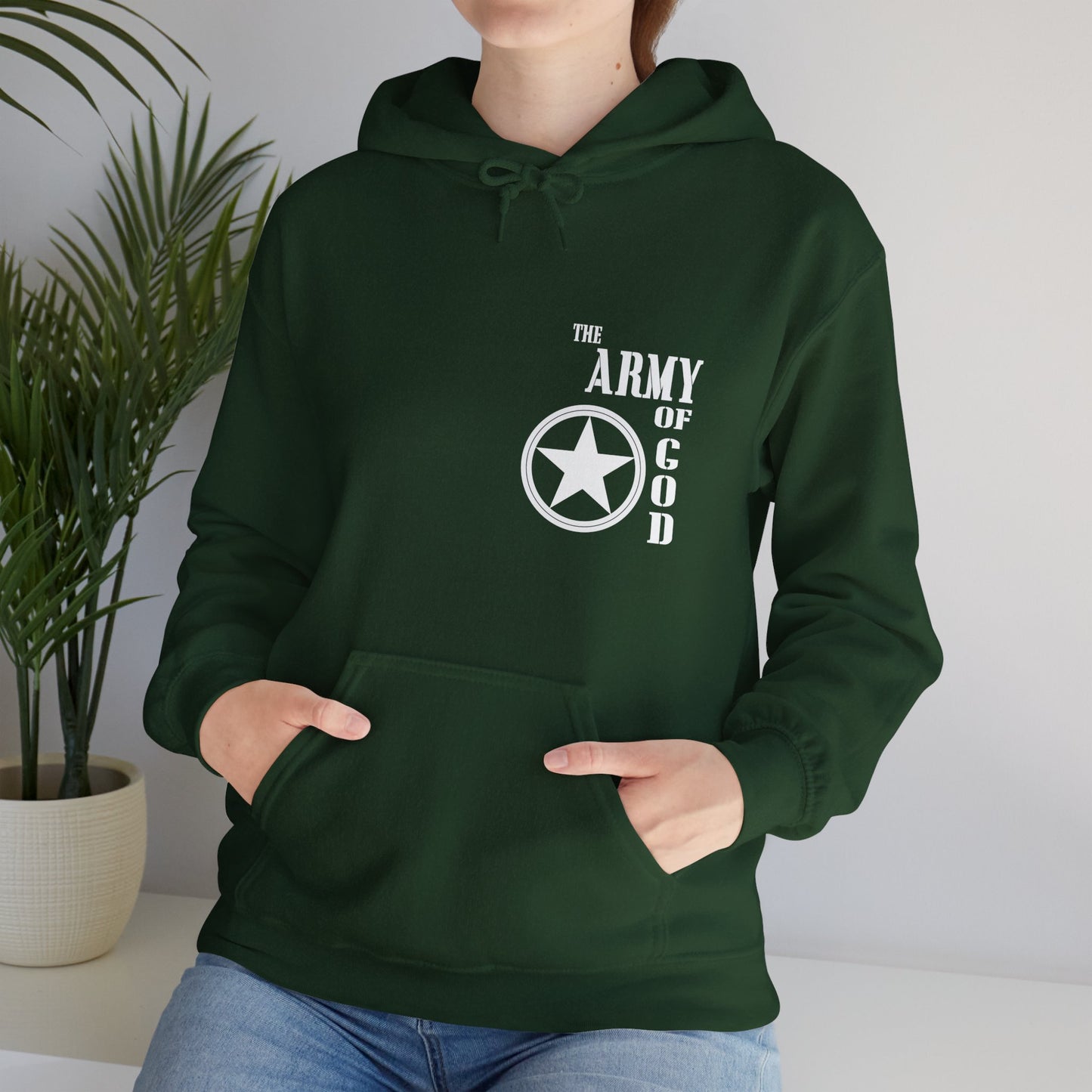 The Army Of God Unisex Christian Hooded Pullover Sweatshirt