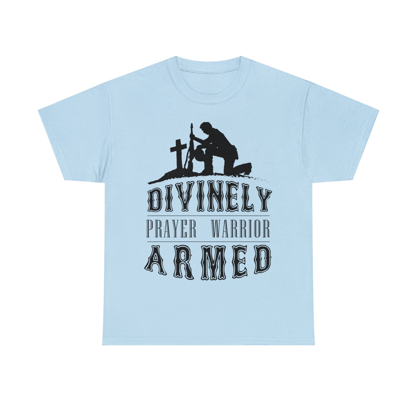 Divinely Armed Prayer Warrior Unisex Heavy Cotton Tee