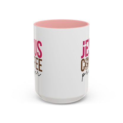 Faith-Inspired Coffee Prayer Accent Mug - Faith Inspired Gift for Coffee Lovers, Religious Drinkware, Inspirational Kitchen Decor