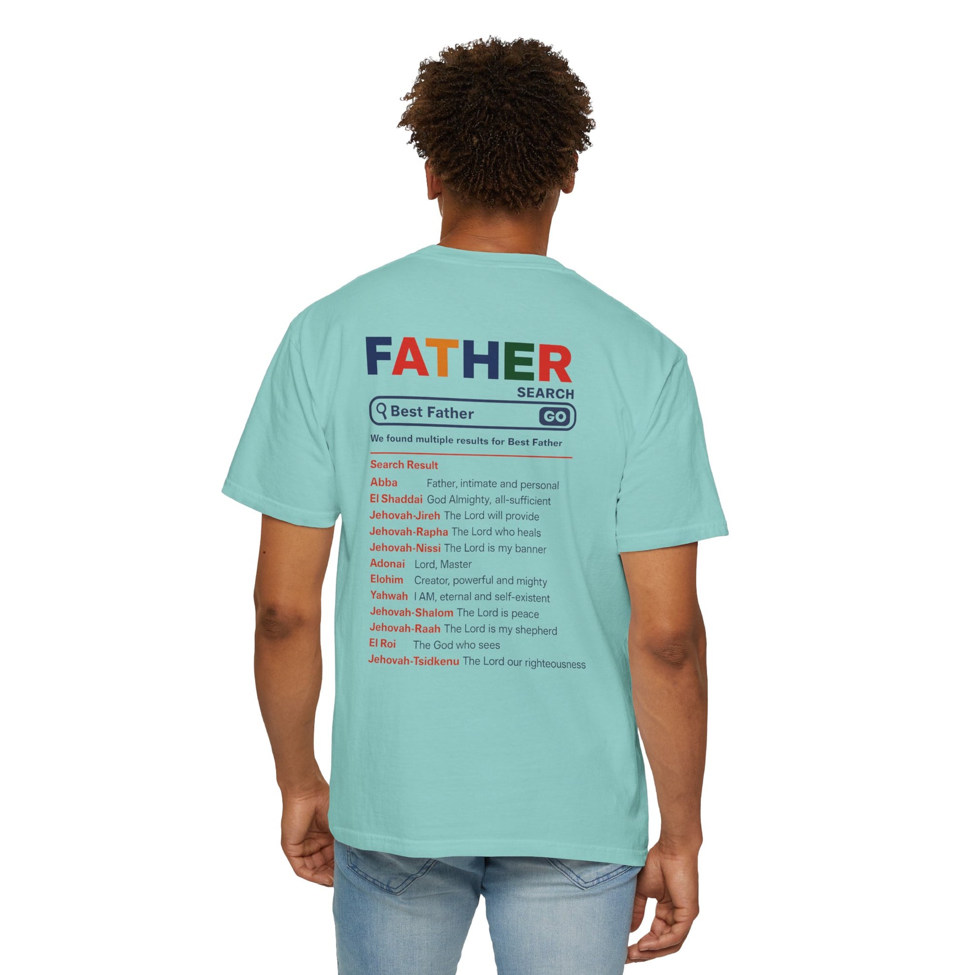 Best Father Garment - Dyed T-Shirt, Funny Dad Tee, Personalized Gift for Father's Day, Trendy Father's Day T-Shirt, Parenting Humor - ClaimedbyGodDesigns
