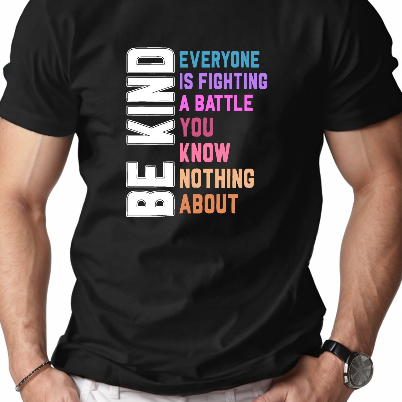 BE KIND Men's Christian T-shirt claimedbygoddesigns