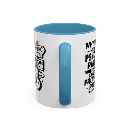 Inspirational Quote Accent Coffee Mug - Perfect Gift for Motivational Moments, Office Desk Essentials, Christian Gifts, Proverbs 3:5-6