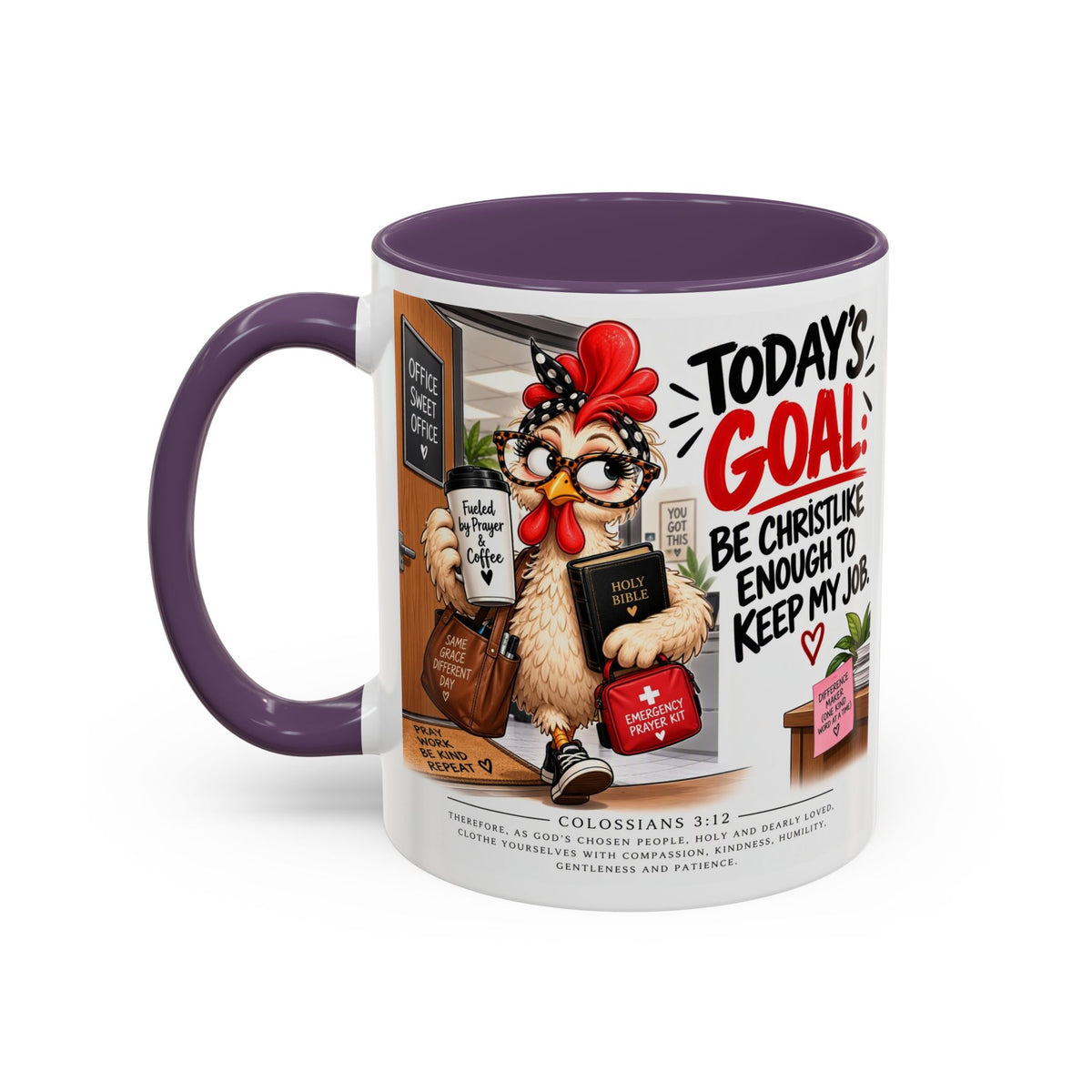 Today's Goal Christian Coffee Mug – Be Christlike Inspirational Bible Verse Mug