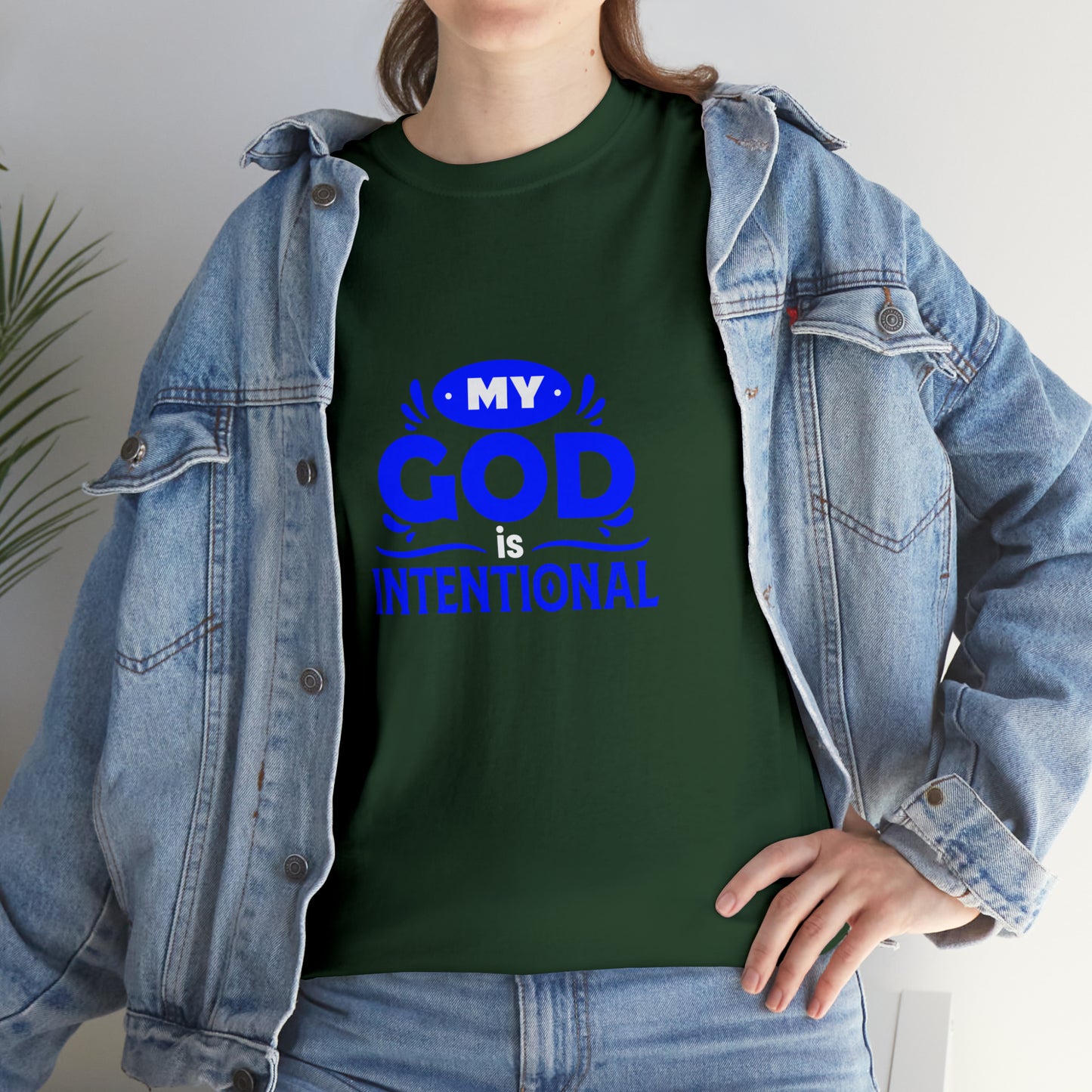 My God Is Intentional Unisex Heavy Cotton Tee