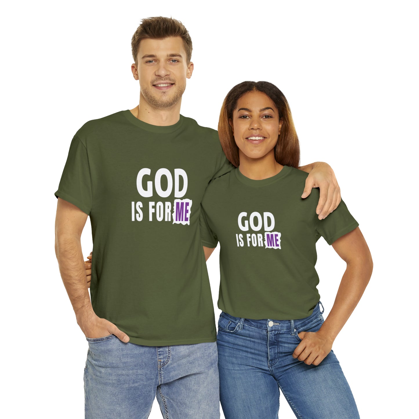 God Is For Me Unisex Heavy Cotton Tee Printify