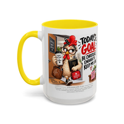 Today's Goal Christian Coffee Mug – Be Christlike Inspirational Bible Verse Mug